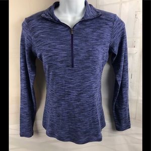 Womens Columbia Blue Pull Over Shirt Hoodie Small